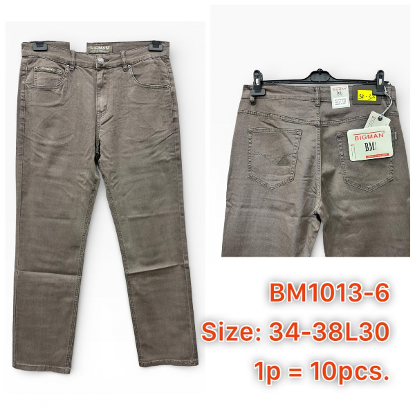 Spodnie męskie jeans Roz 34-38, 1 Kolor .Paczka 10 szt